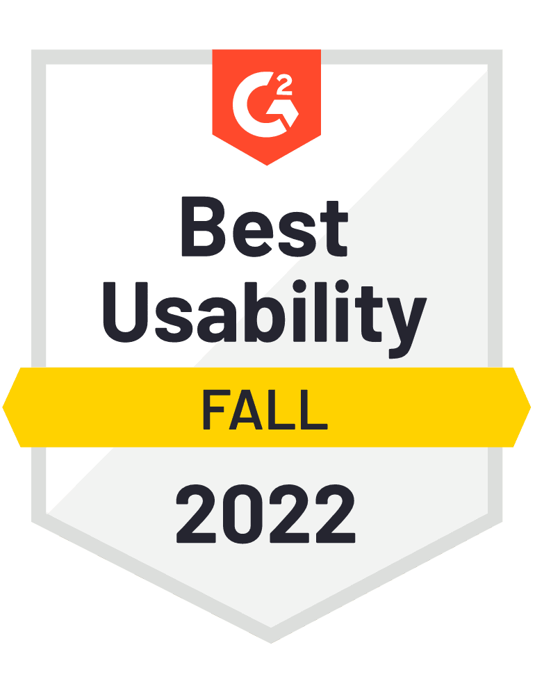 Best usability G2 Fall 2022